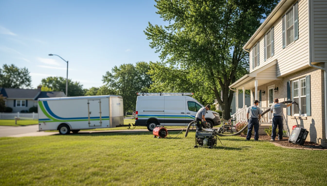 Flooded Basement Restoration And Cleanup With Repair in Almont, MI near me